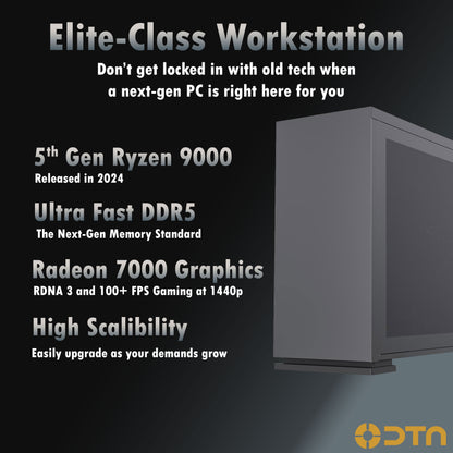 Ryzen 9 64GB DDR5 Ram RX 7800 XT 2TB Nvme SSD Fusion FX Prebuilt Gaming PC Windows 11 Pro